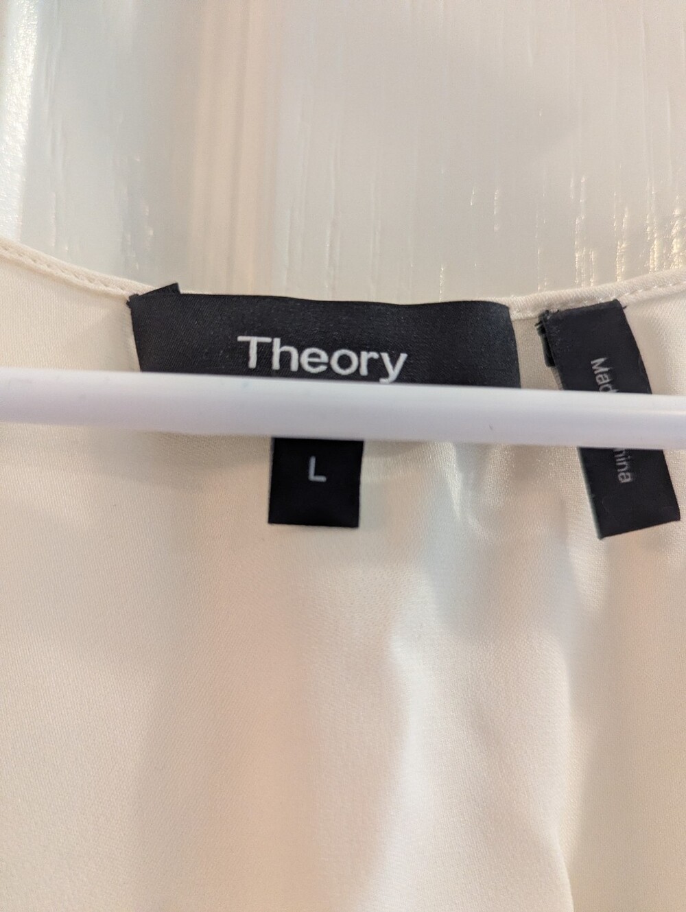 Theory Ruched Silk Blouse - Picture 5 of 7